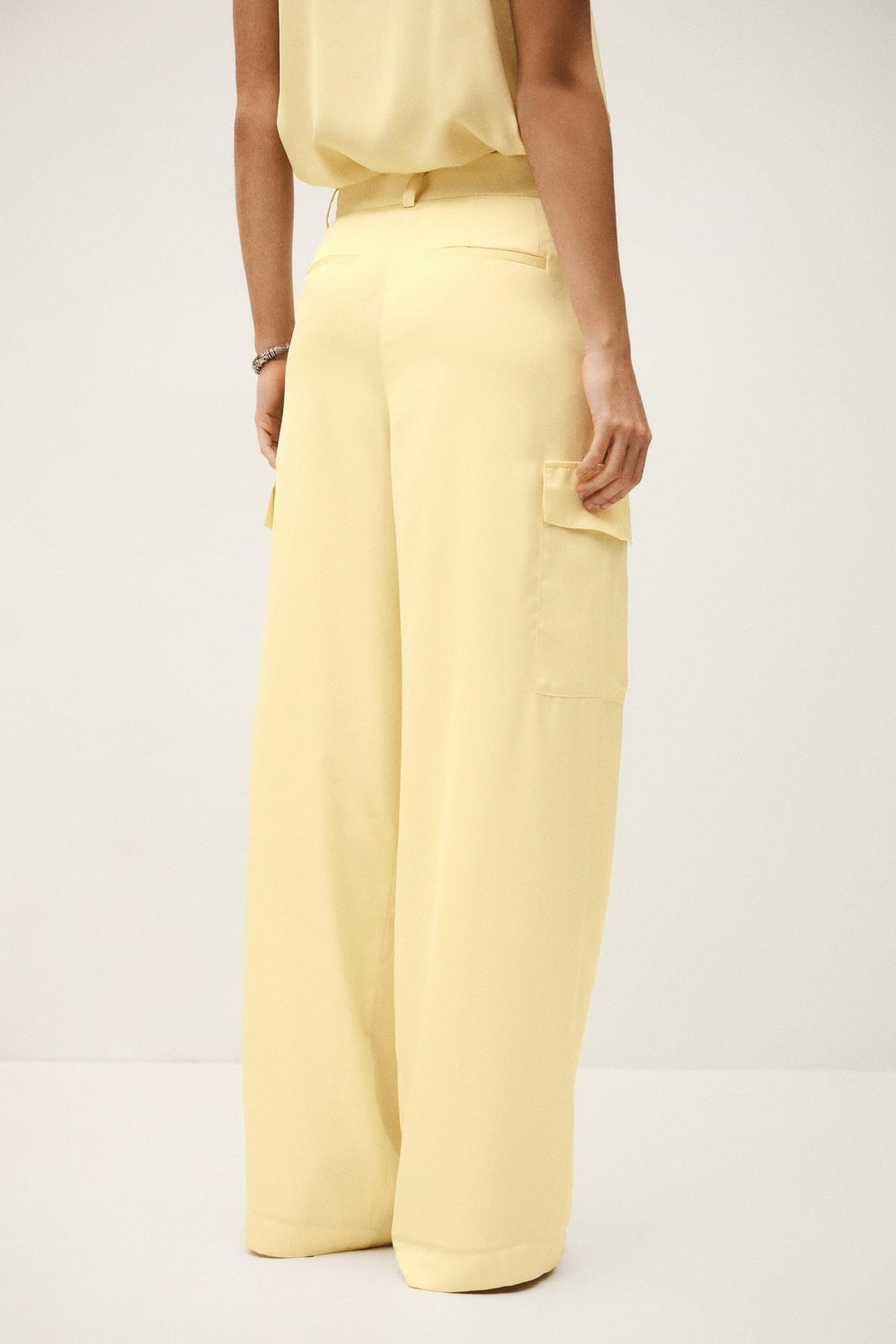 Wide-Leg Cargo Pants Cary Yellow | ba&sh Clothing