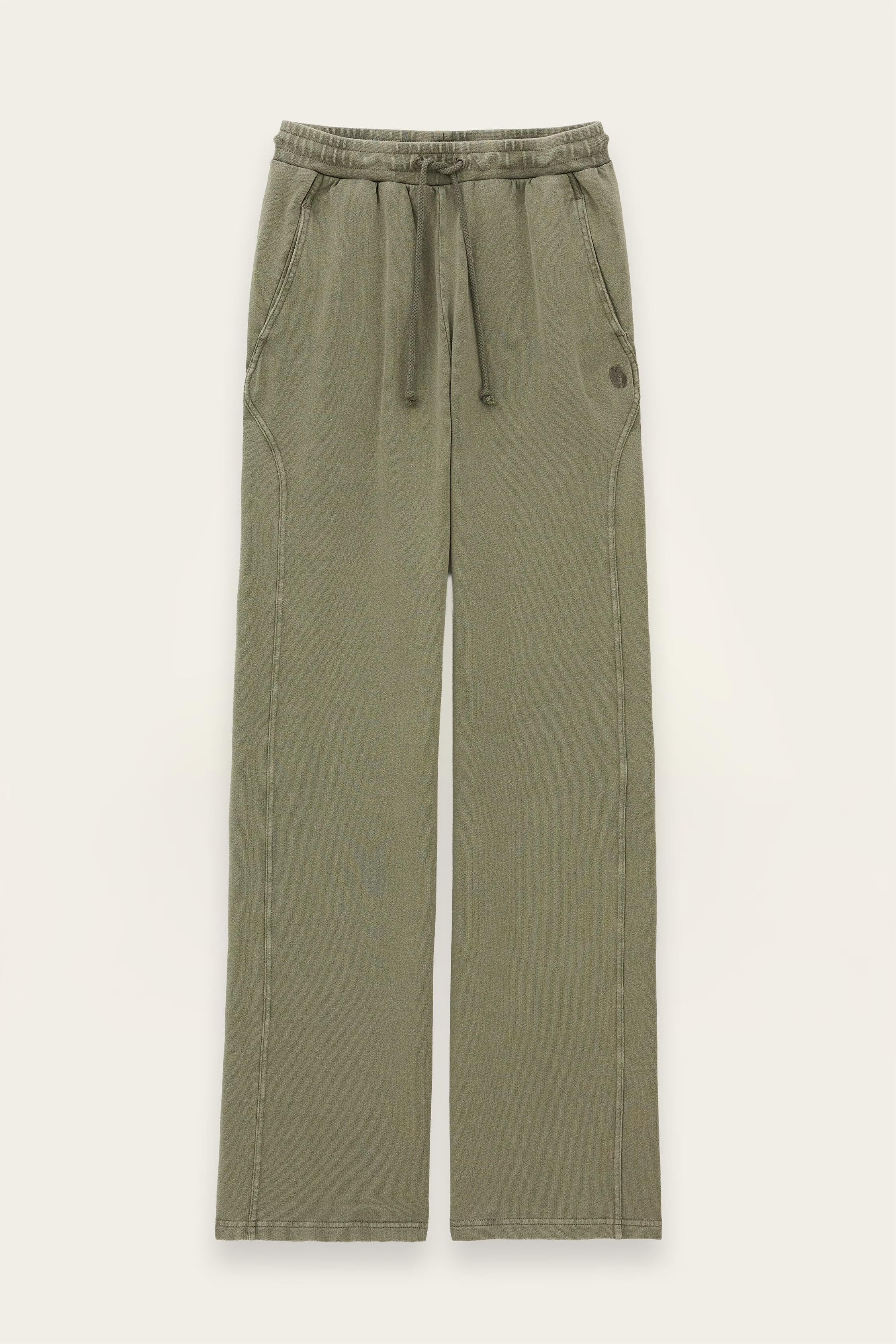 Cotton Wide-Leg Pants Koko Green | ba&sh Clothing