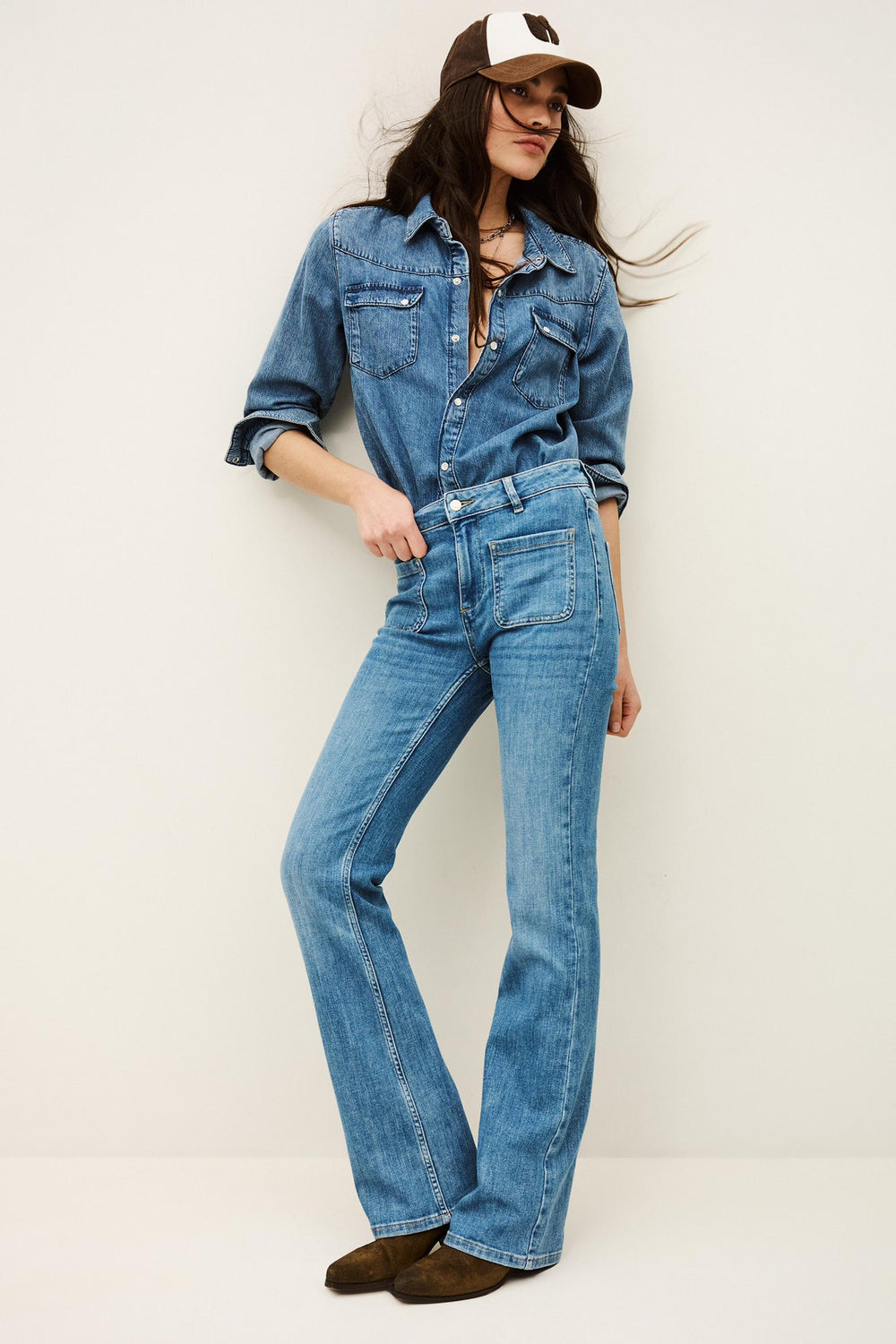 Medium-Rise Jeans Ross Blue | ba&sh Clothing