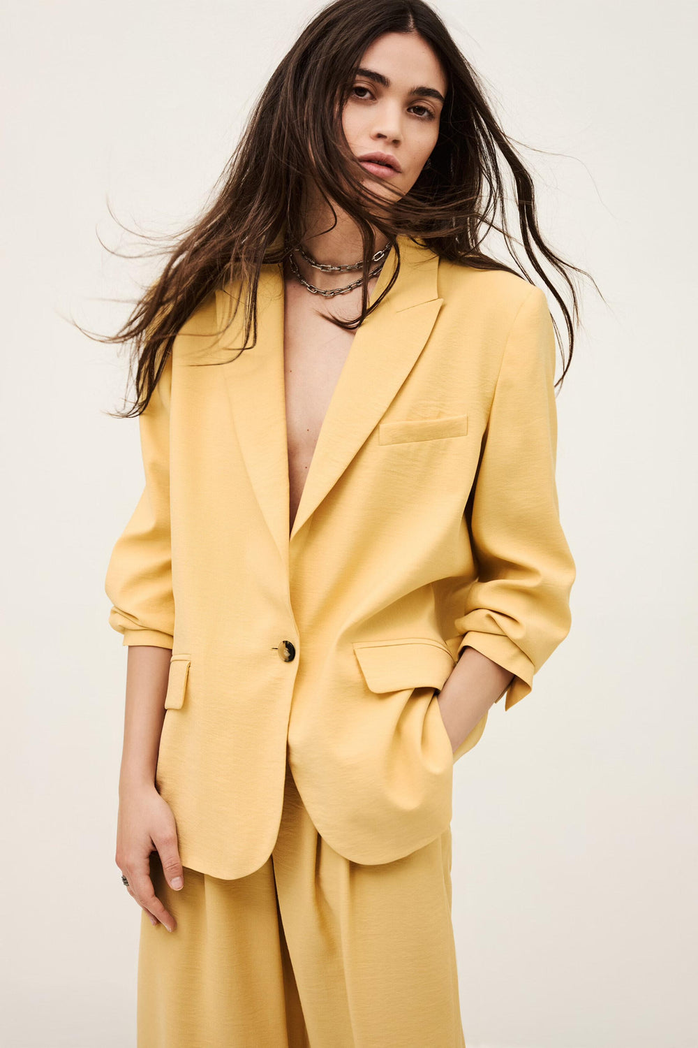 Tailored Jacket Dalena Yellow | ba&sh Clothing