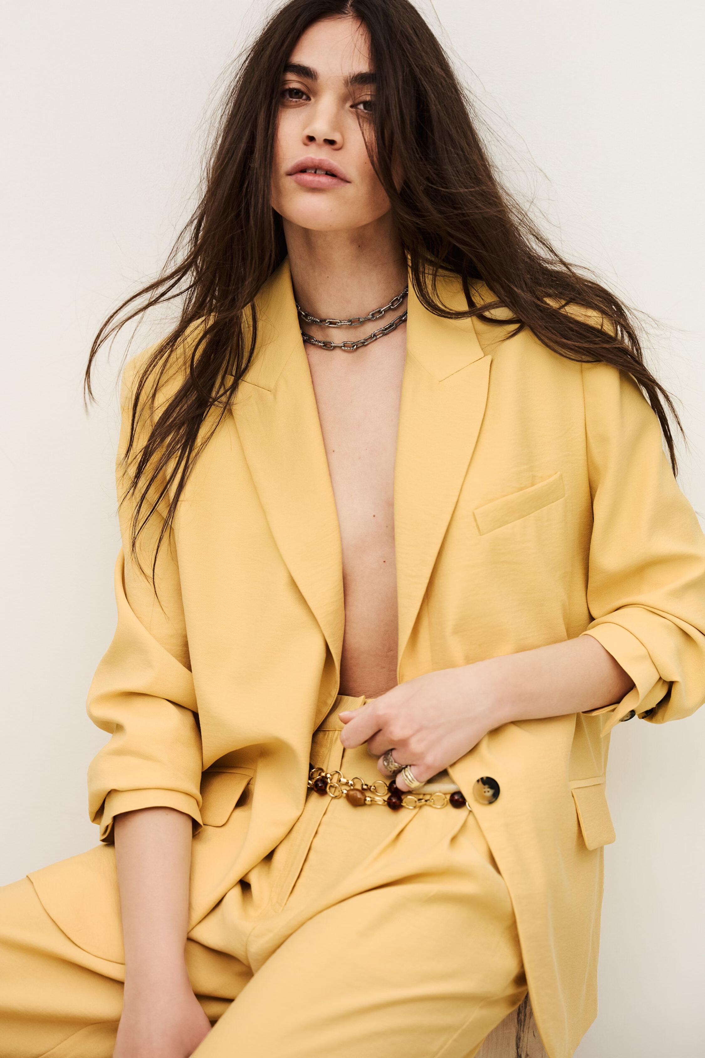 Tailored Jacket Dalena Yellow | ba&sh Clothing