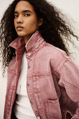 Denim Jacket Runo Pink | ba&sh Clothing