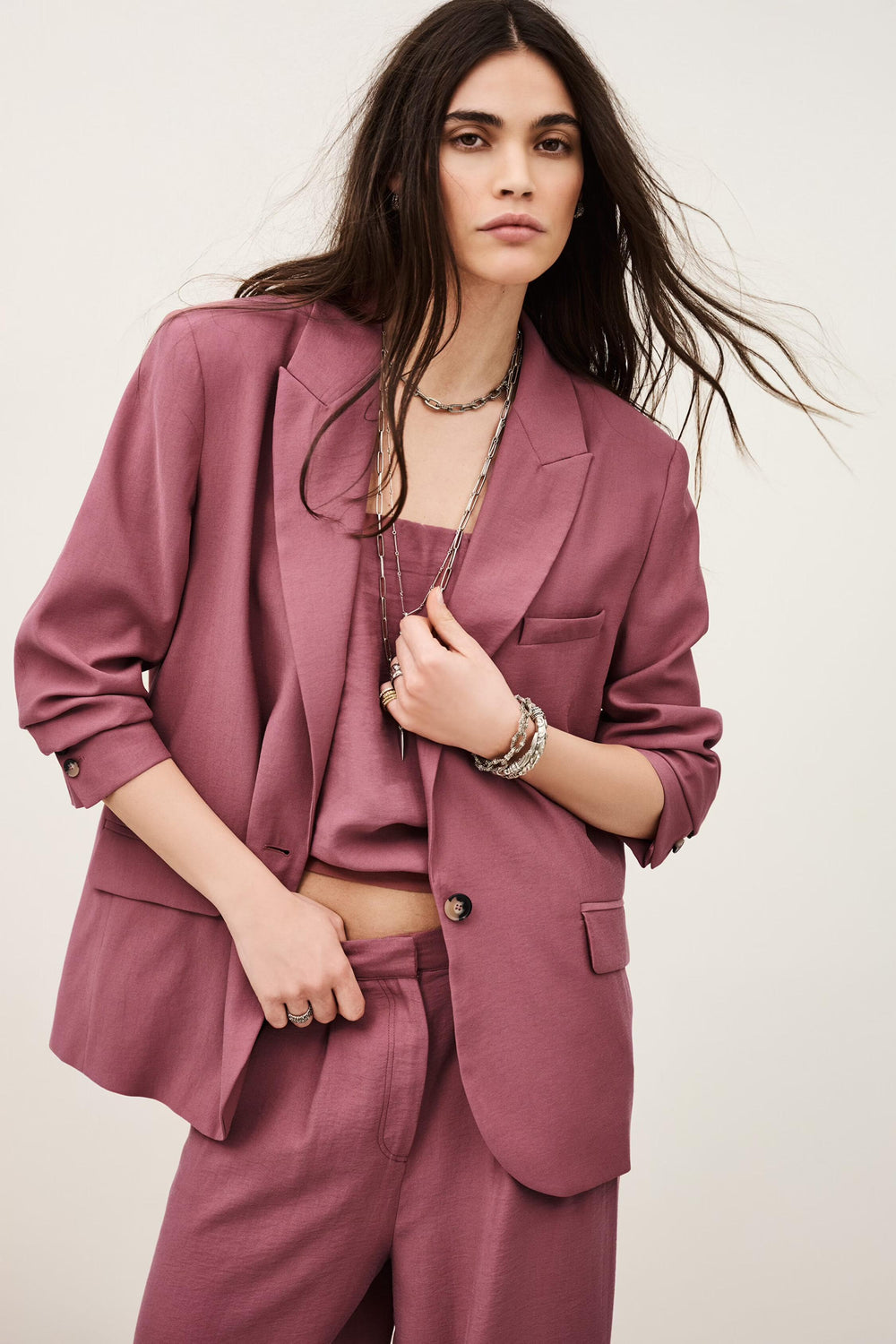 Tailored Jacket Dalena Pink | ba&sh Clothing