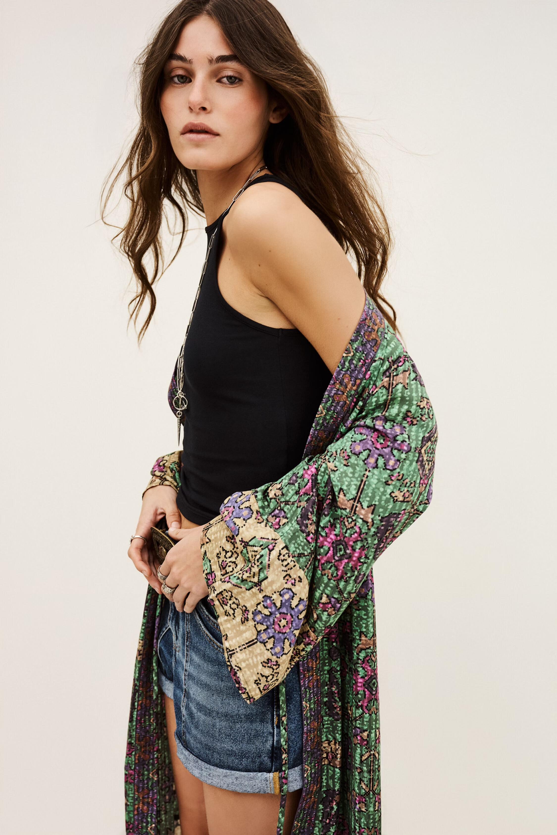 Long Kimono Padrig Green | ba&sh Clothing
