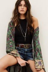 Long Kimono Padrig Green | ba&sh Clothing