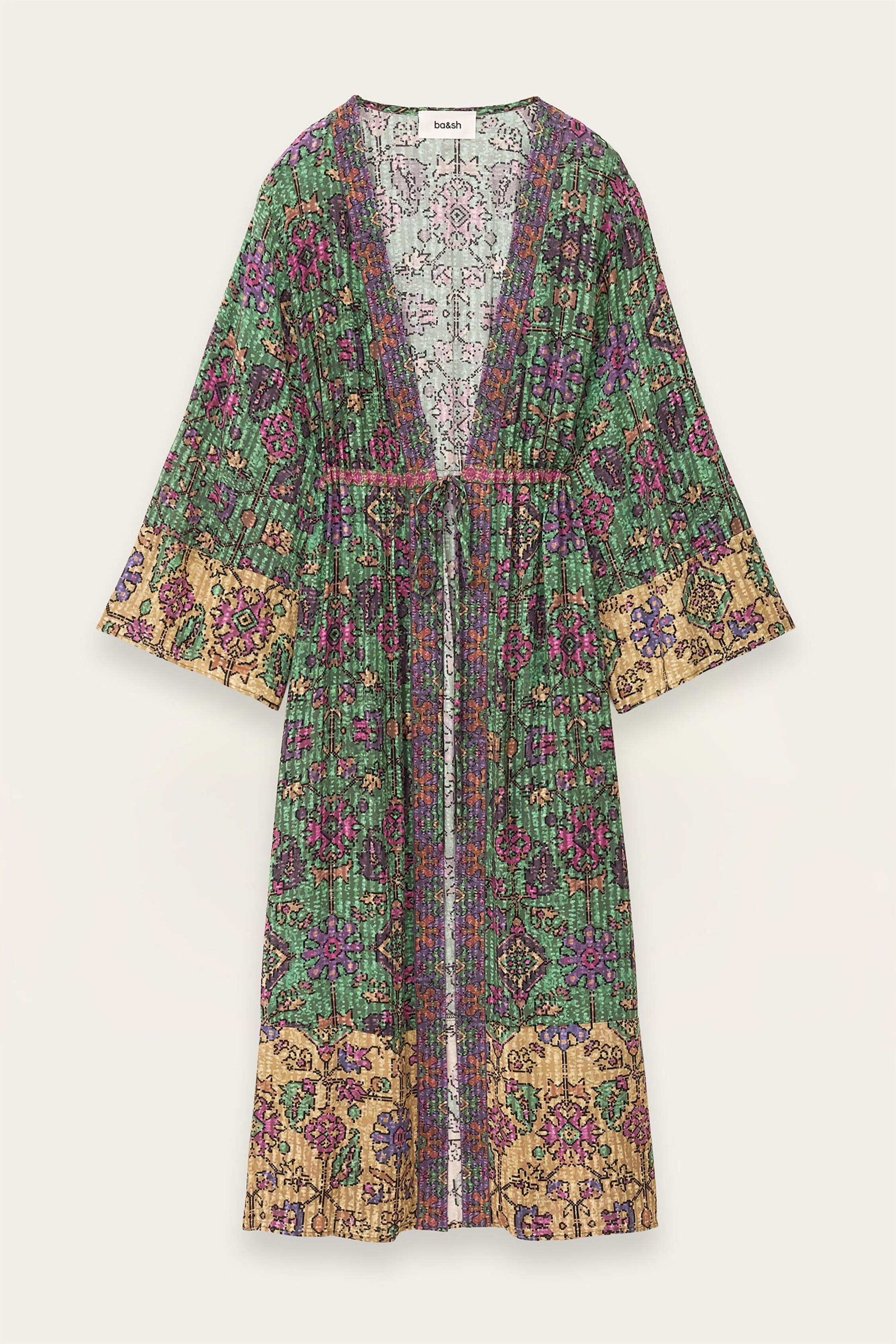 Long Kimono Padrig Green | ba&sh Clothing
