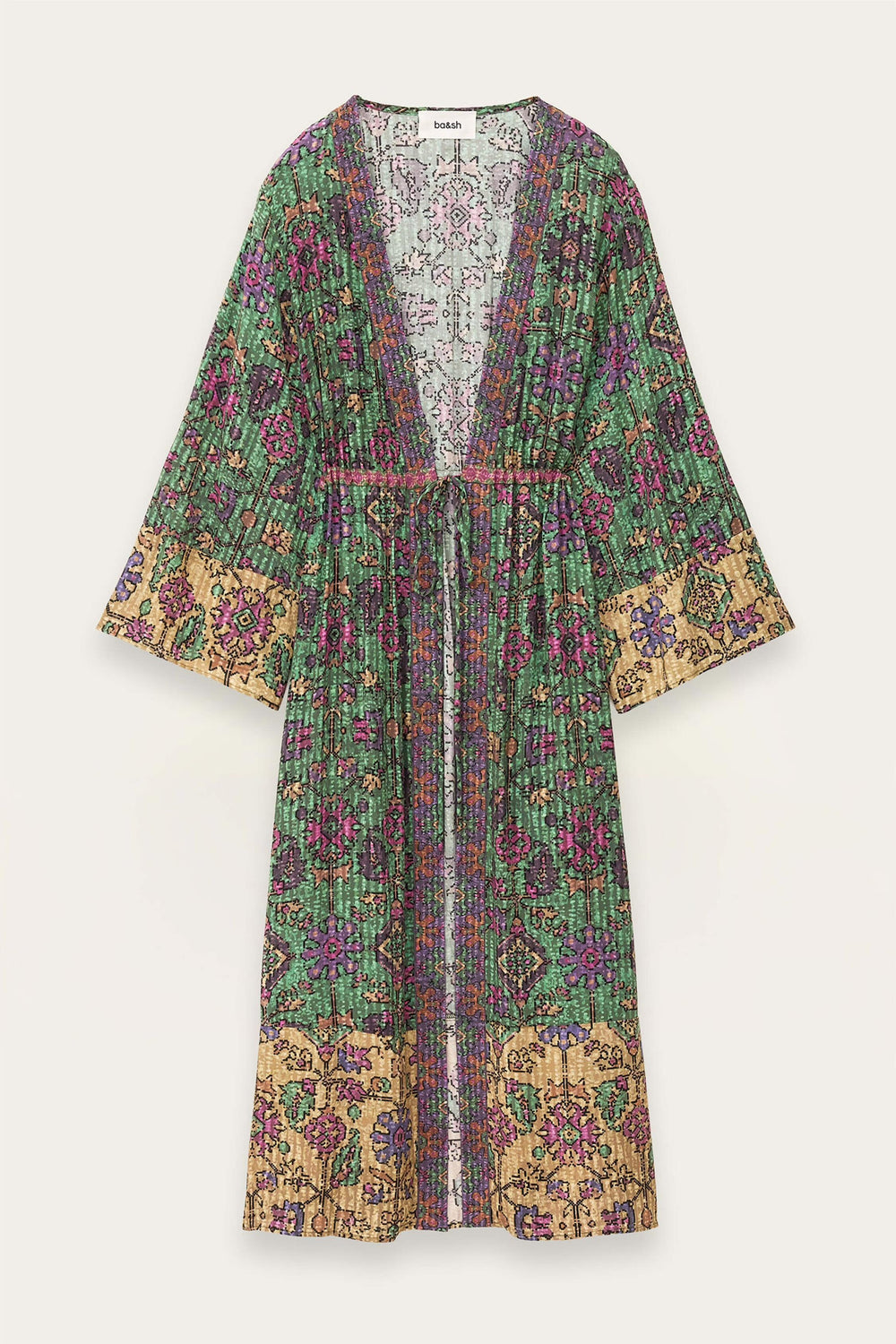 Long Kimono Padrig Green | ba&sh Clothing