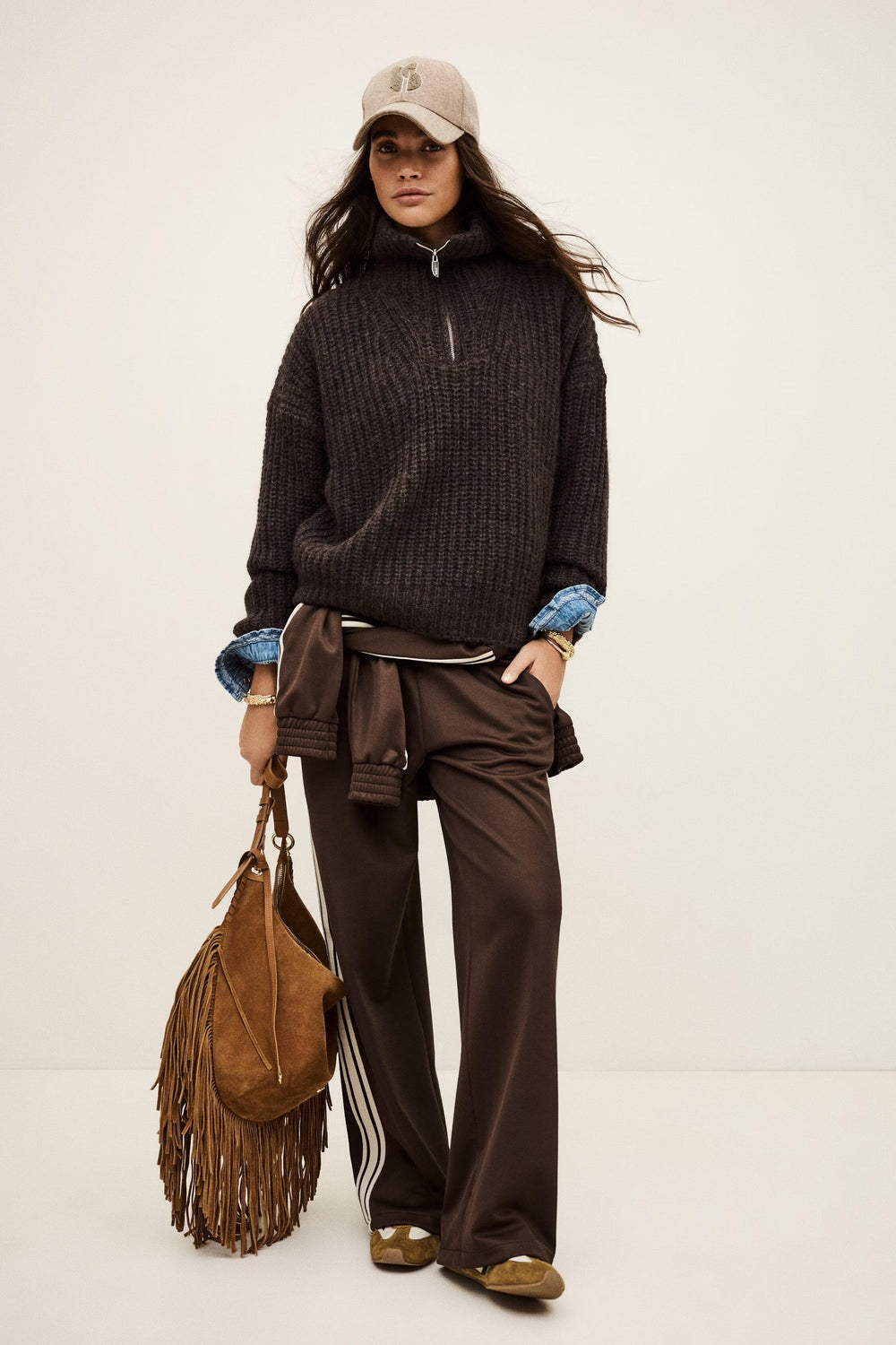 Loose-Fitting Sweater Beltane Brown | ba&sh Clothing