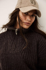 Loose-Fitting Sweater Beltane Brown | ba&sh Clothing