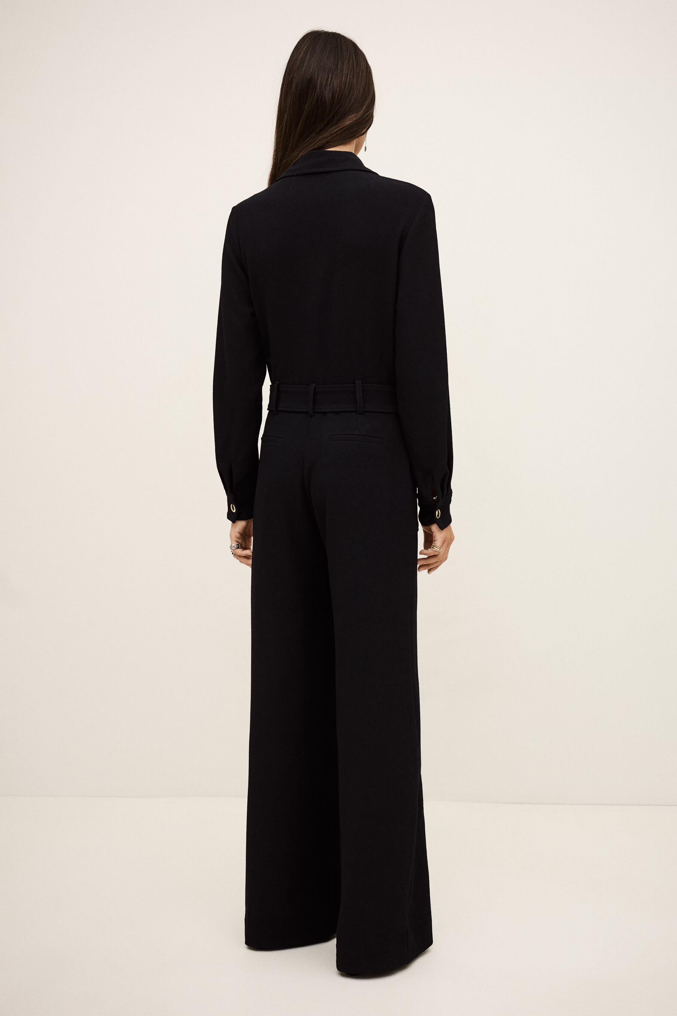 Long-Sleeve Jumpsuit Fleur Blue | ba&sh Clothing