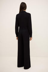 Long-Sleeve Jumpsuit Fleur Blue | ba&sh Clothing