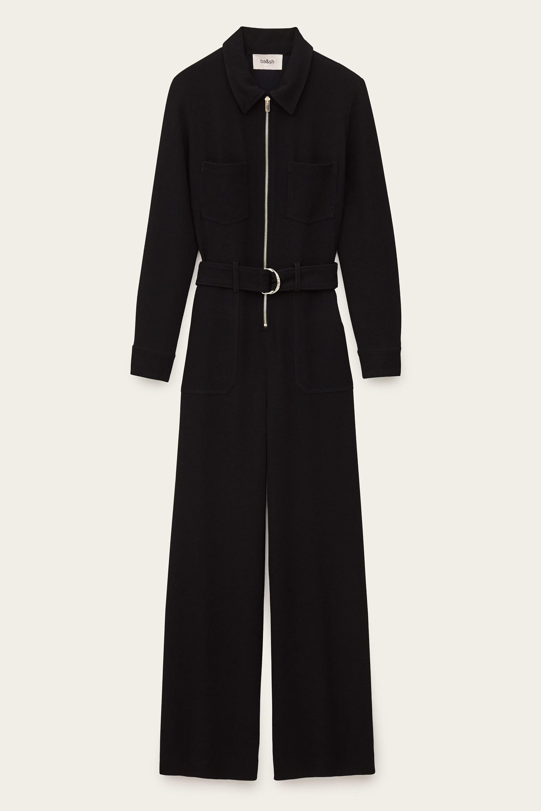 Long-Sleeve Jumpsuit Fleur Blue | ba&sh Clothing