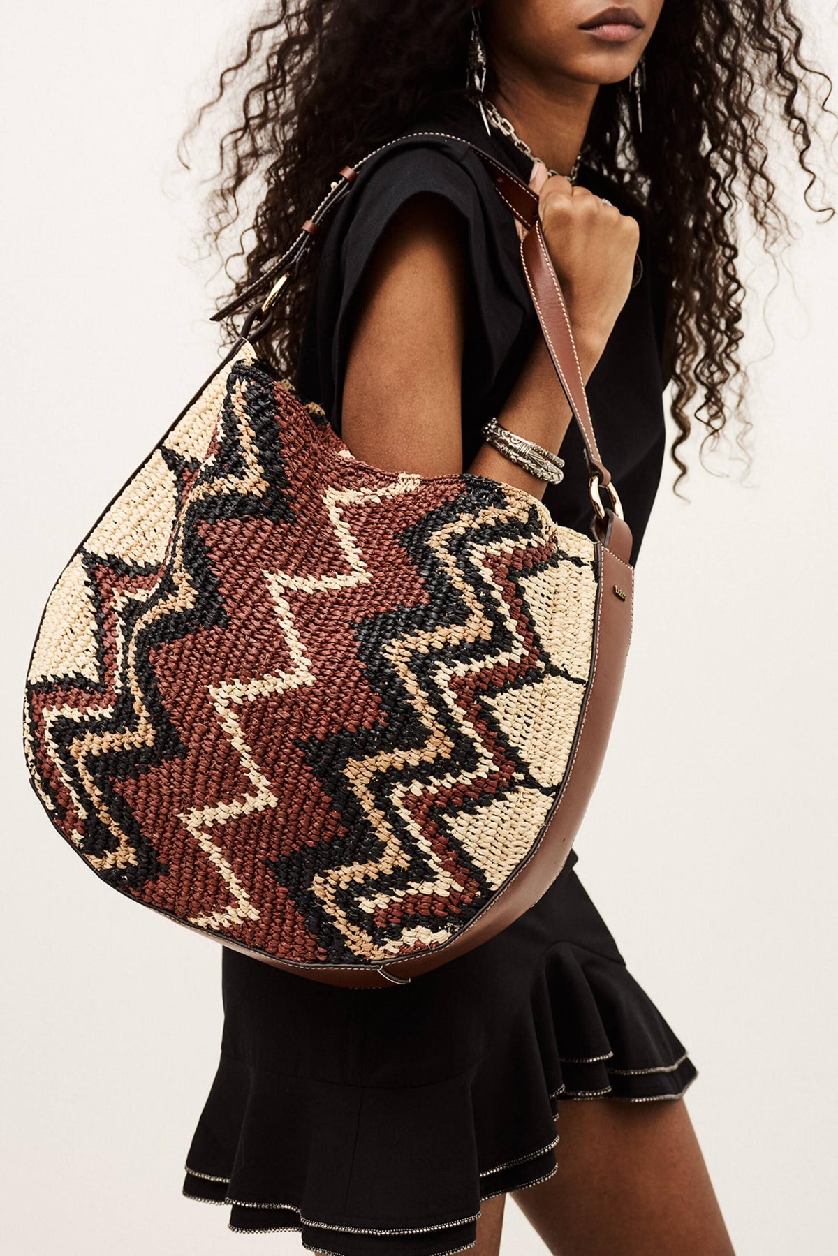 Raffia Hobo Bag Arya Multicolored | ba&sh Shoes & Accessories
