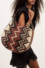 Raffia Hobo Bag Arya Multicolored | ba&sh Shoes & Accessories