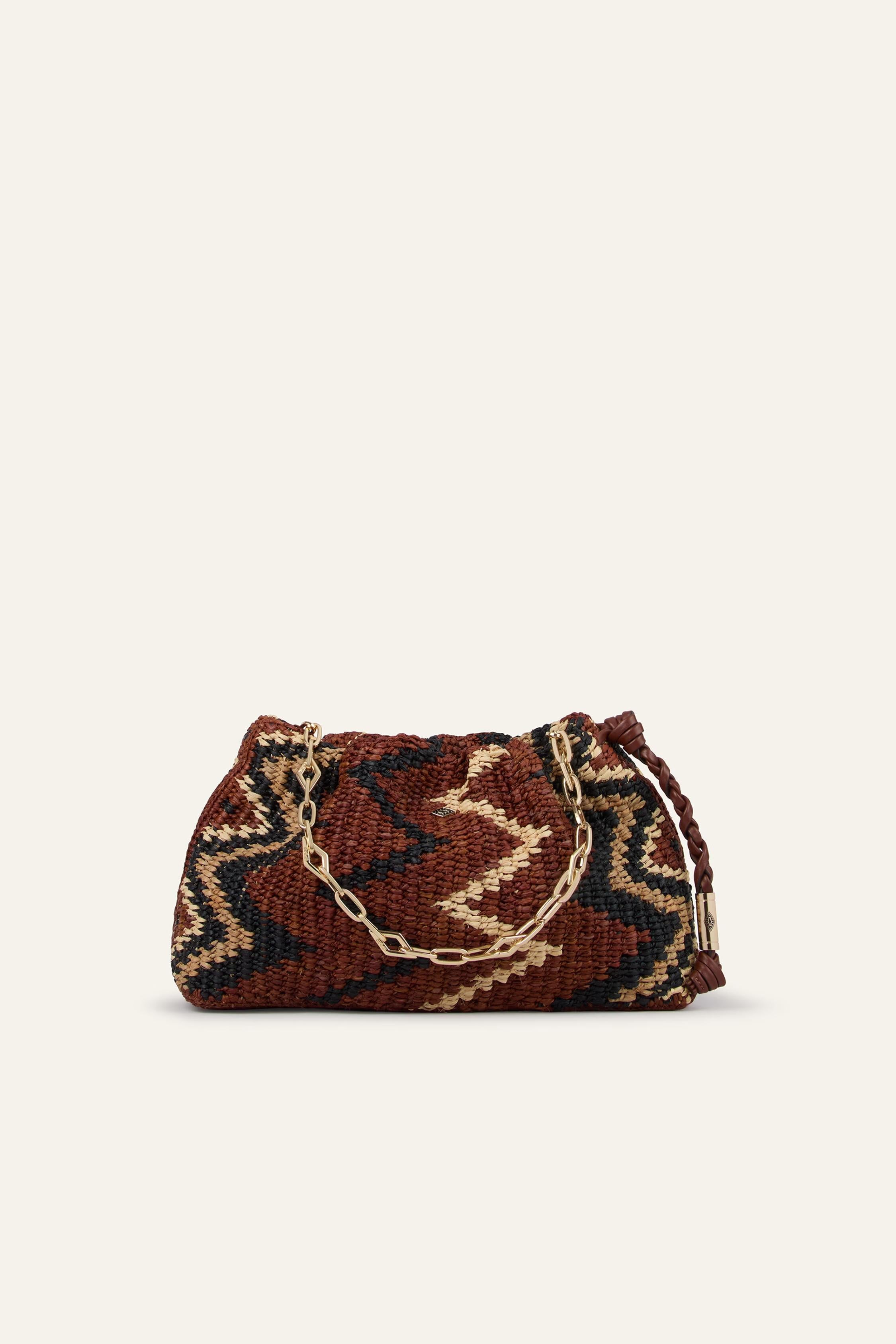 Tribal-Inspired Raffia Clutch June Multicolored | ba&sh Shoes & Accessories