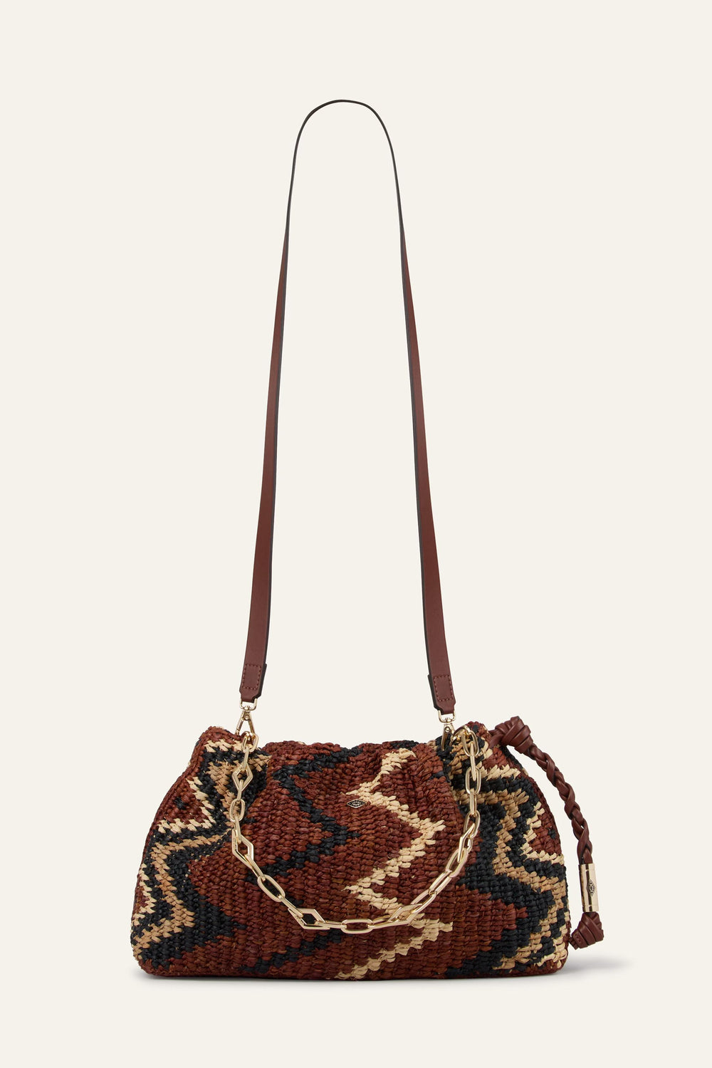 Tribal-Inspired Raffia Clutch June Multicolored | ba&sh Shoes & Accessories