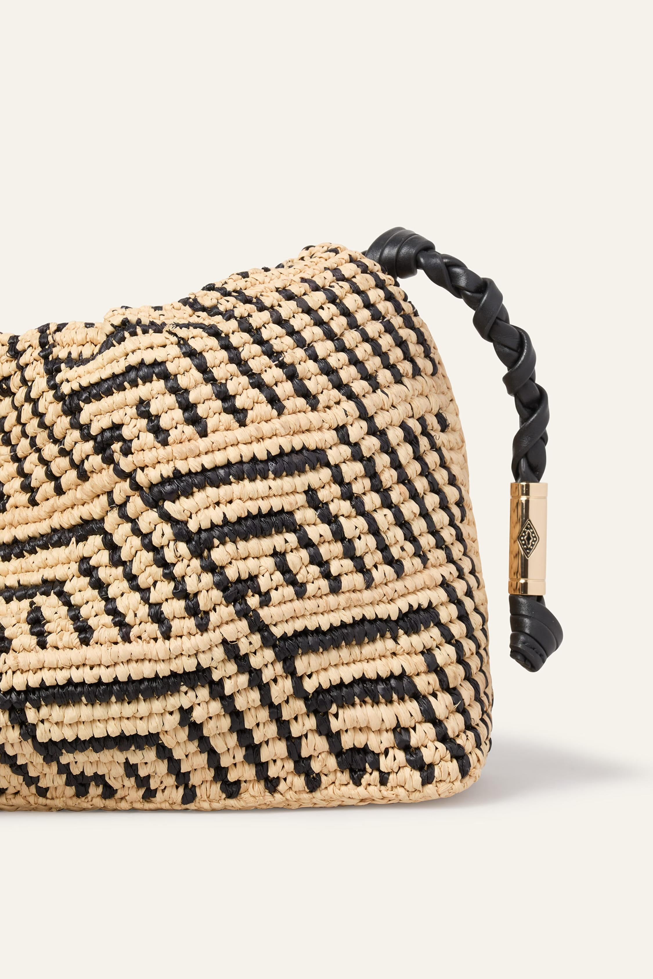 Raffia Bag June Black | ba&sh Shoes & Accessories