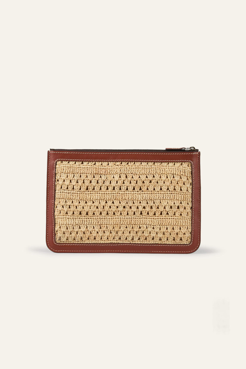 Woven Raffia Clutch Youyou Brown | ba&sh Shoes & Accessories
