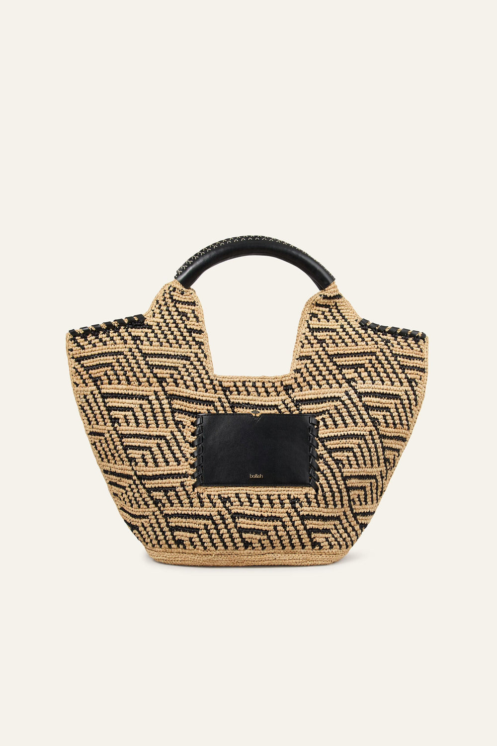 Large Raffia Basket Ophelia Black | ba&sh Shoes & Accessories