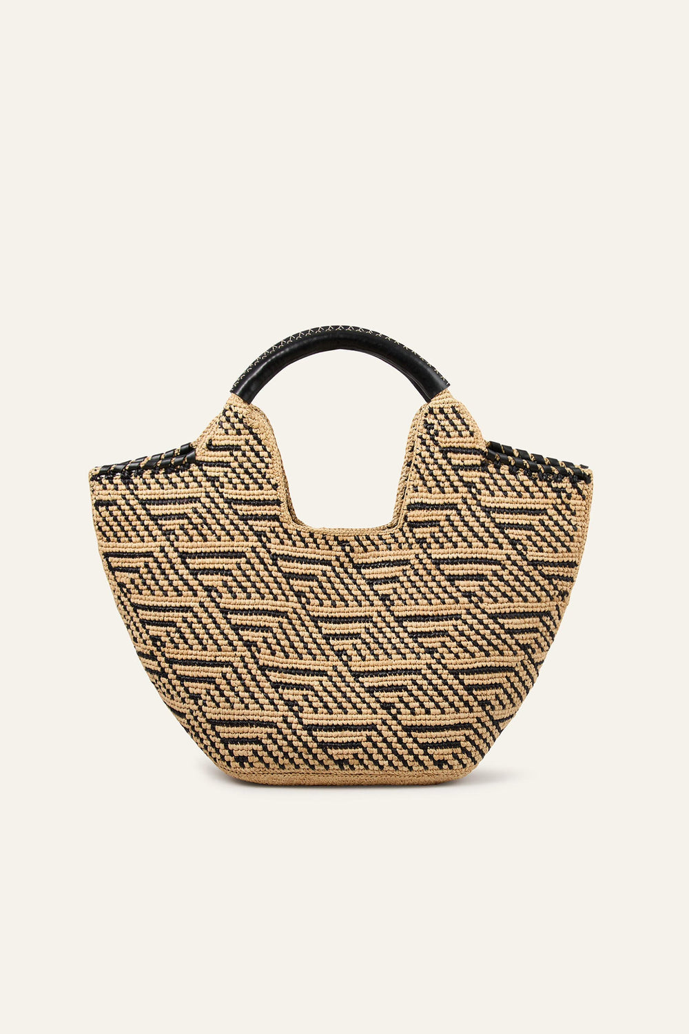 Large Raffia Basket Ophelia Black | ba&sh Shoes & Accessories