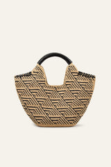 Large Raffia Basket Ophelia Black | ba&sh Shoes & Accessories