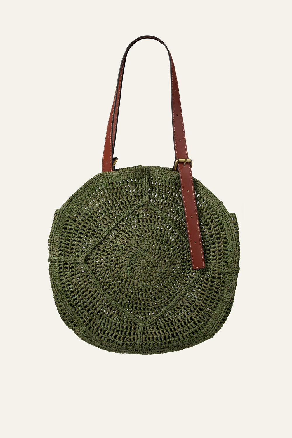 Raffia Straw Bag Palma Green | ba&sh Shoes & Accessories