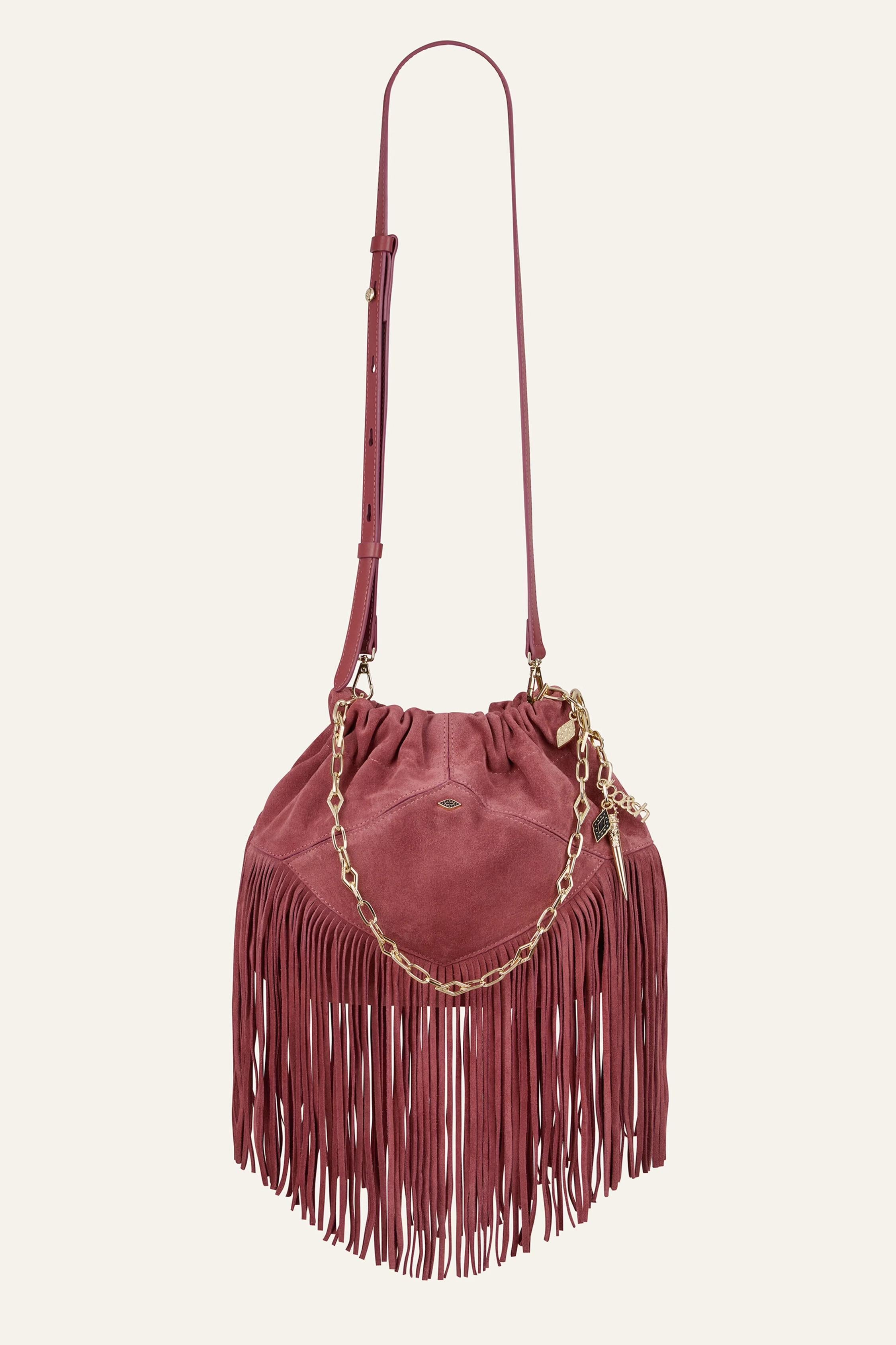 Mini Suede Bag June Pink | ba&sh Shoes & Accessories