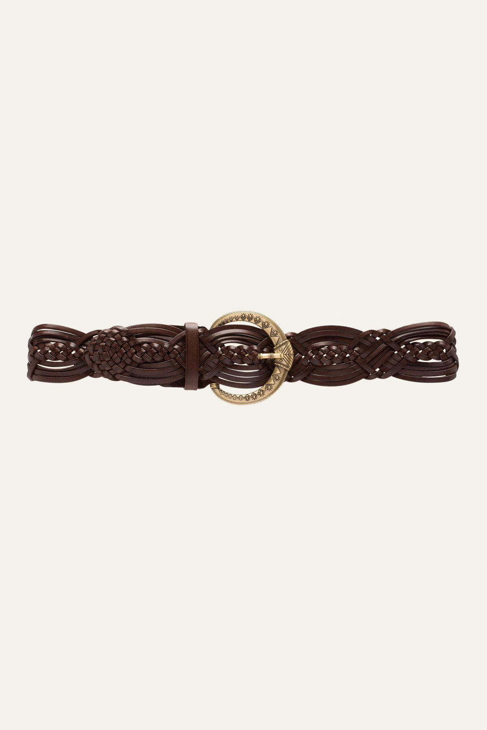Wide Braided Belt Brew Brown | ba&sh Shoes & Accessories
