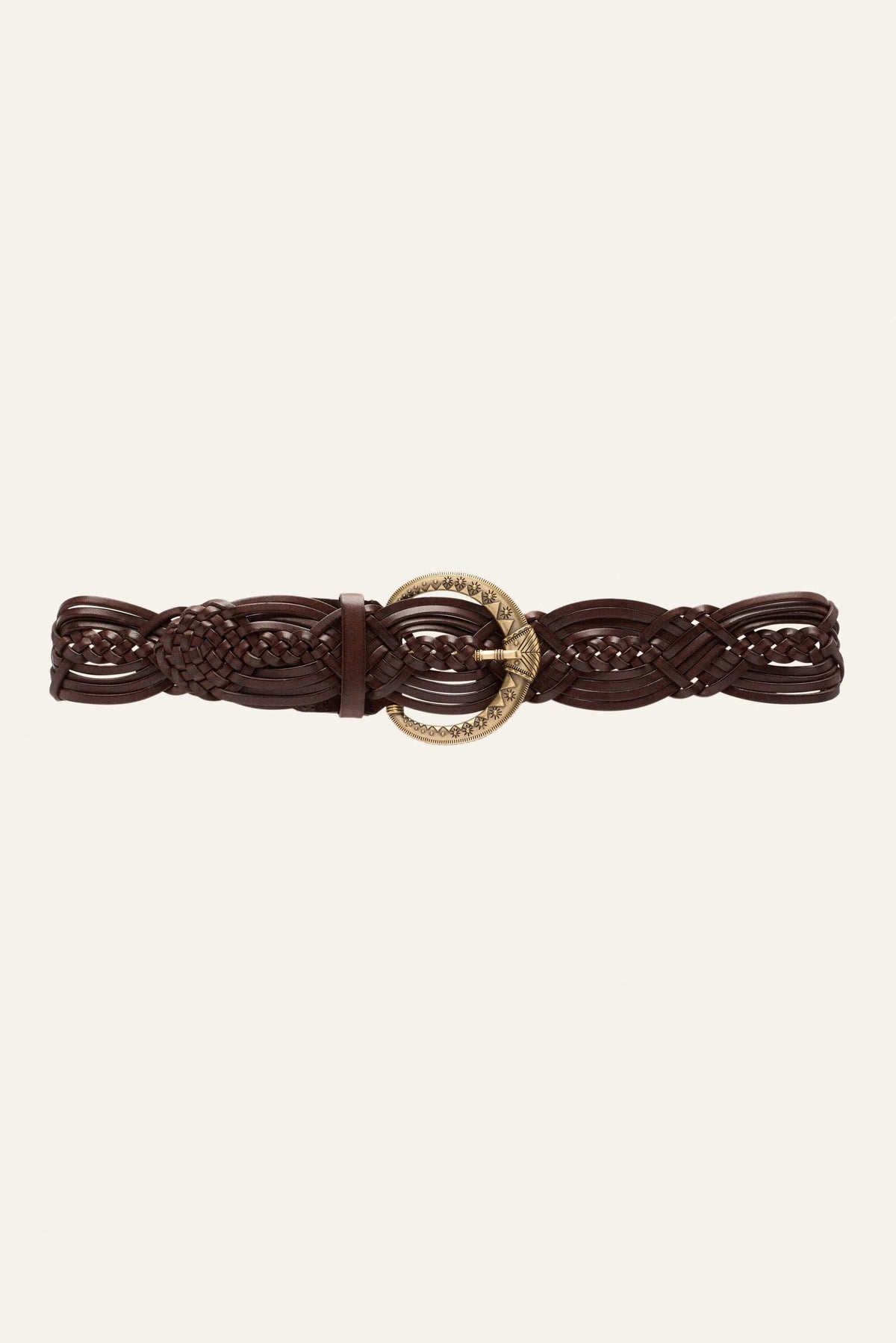Wide Braided Belt Brew Brown | ba&sh Shoes & Accessories