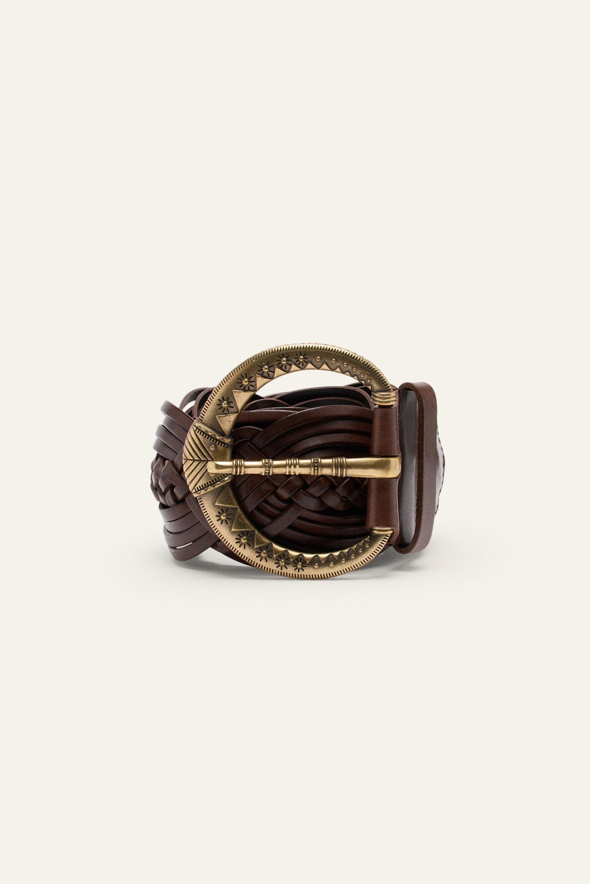 Wide Braided Belt Brew Brown | ba&sh Shoes & Accessories