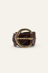Wide Braided Belt Brew Brown | ba&sh Shoes & Accessories