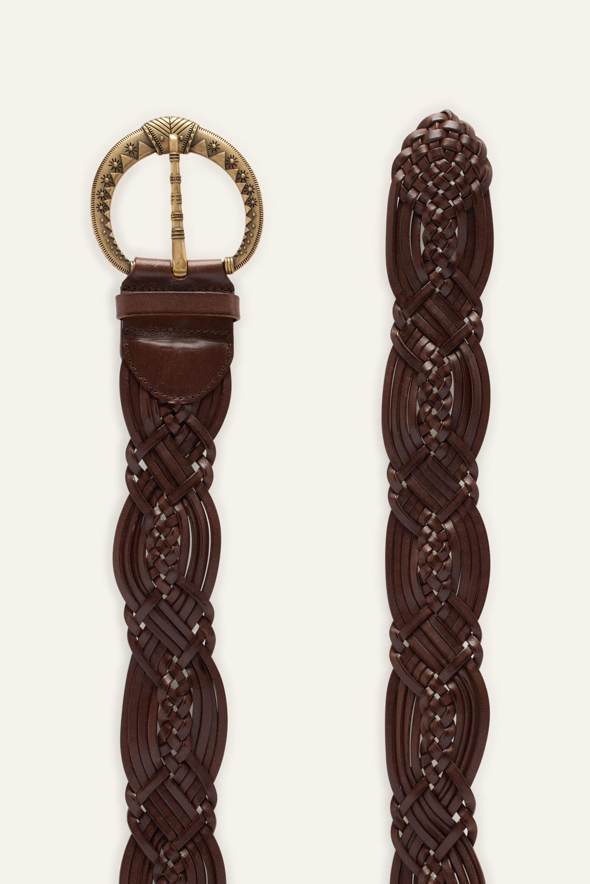 Wide Braided Belt Brew Brown | ba&sh Shoes & Accessories
