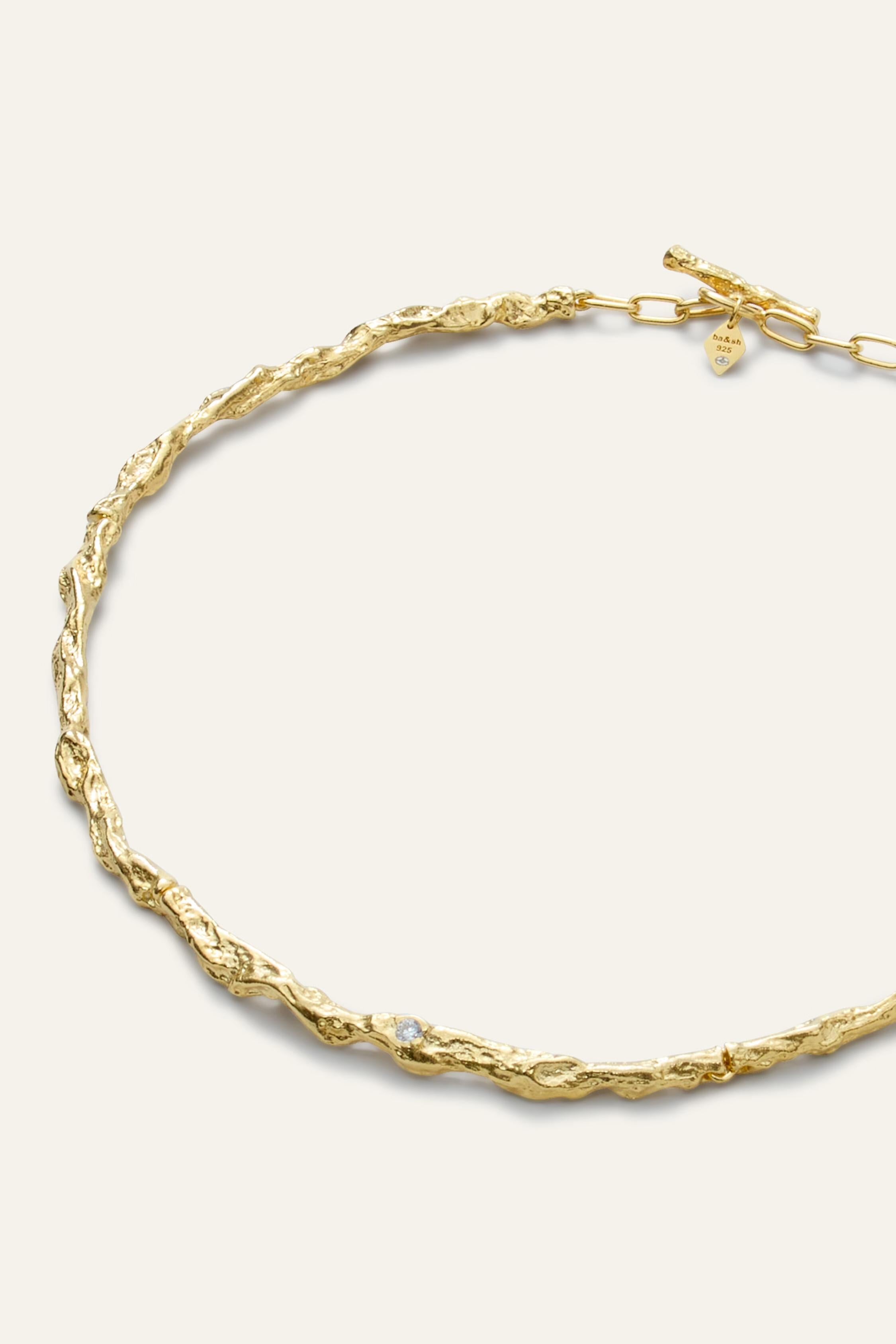 Zircon Chain Necklace Wendy Gold | ba&sh Shoes & Accessories