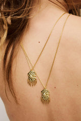 Zircon Pendant Necklace Anouchka Gold | ba&sh Shoes & Accessories