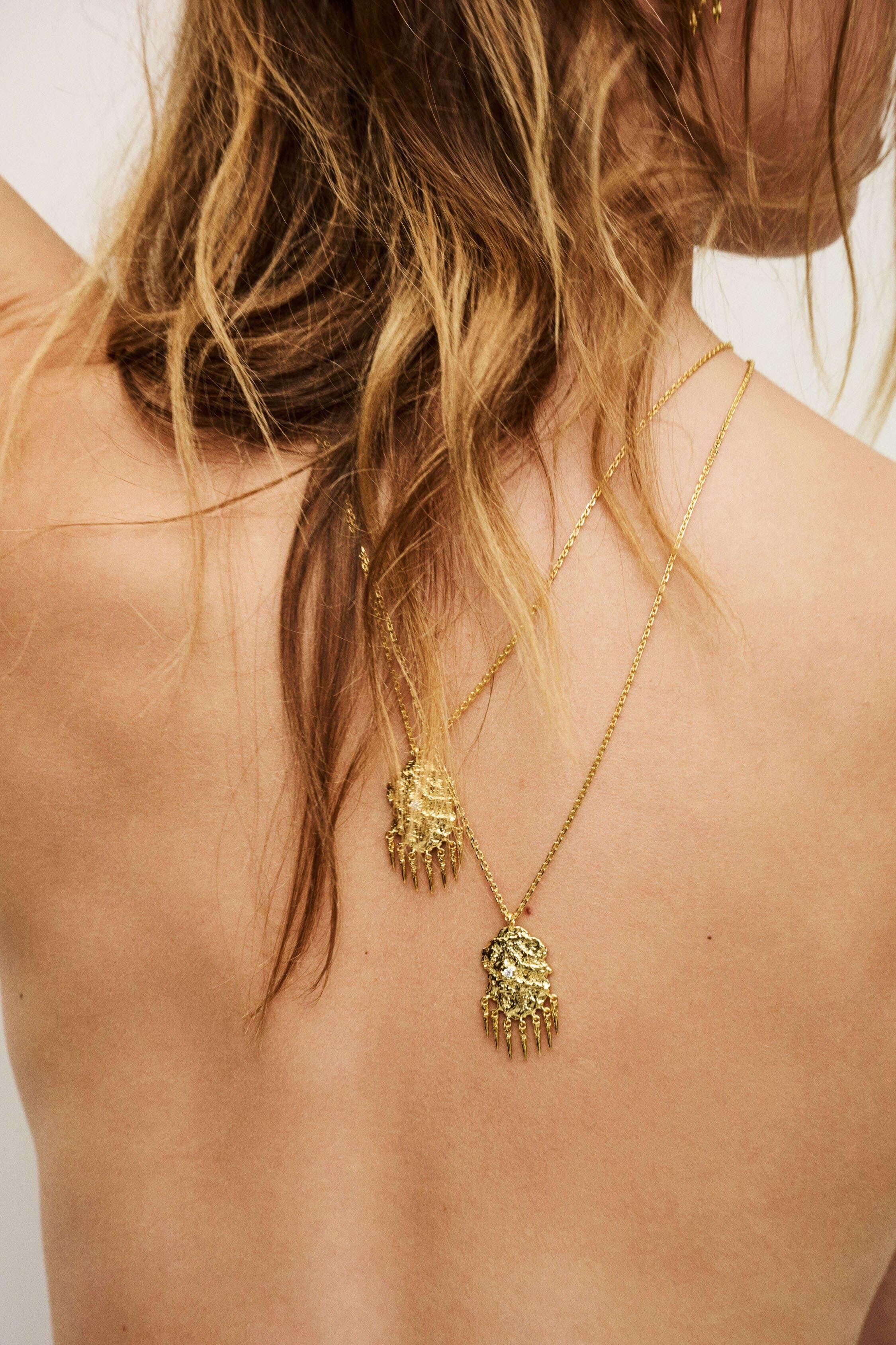 Zircon Pendant Necklace Anouchka Gold | ba&sh Shoes & Accessories