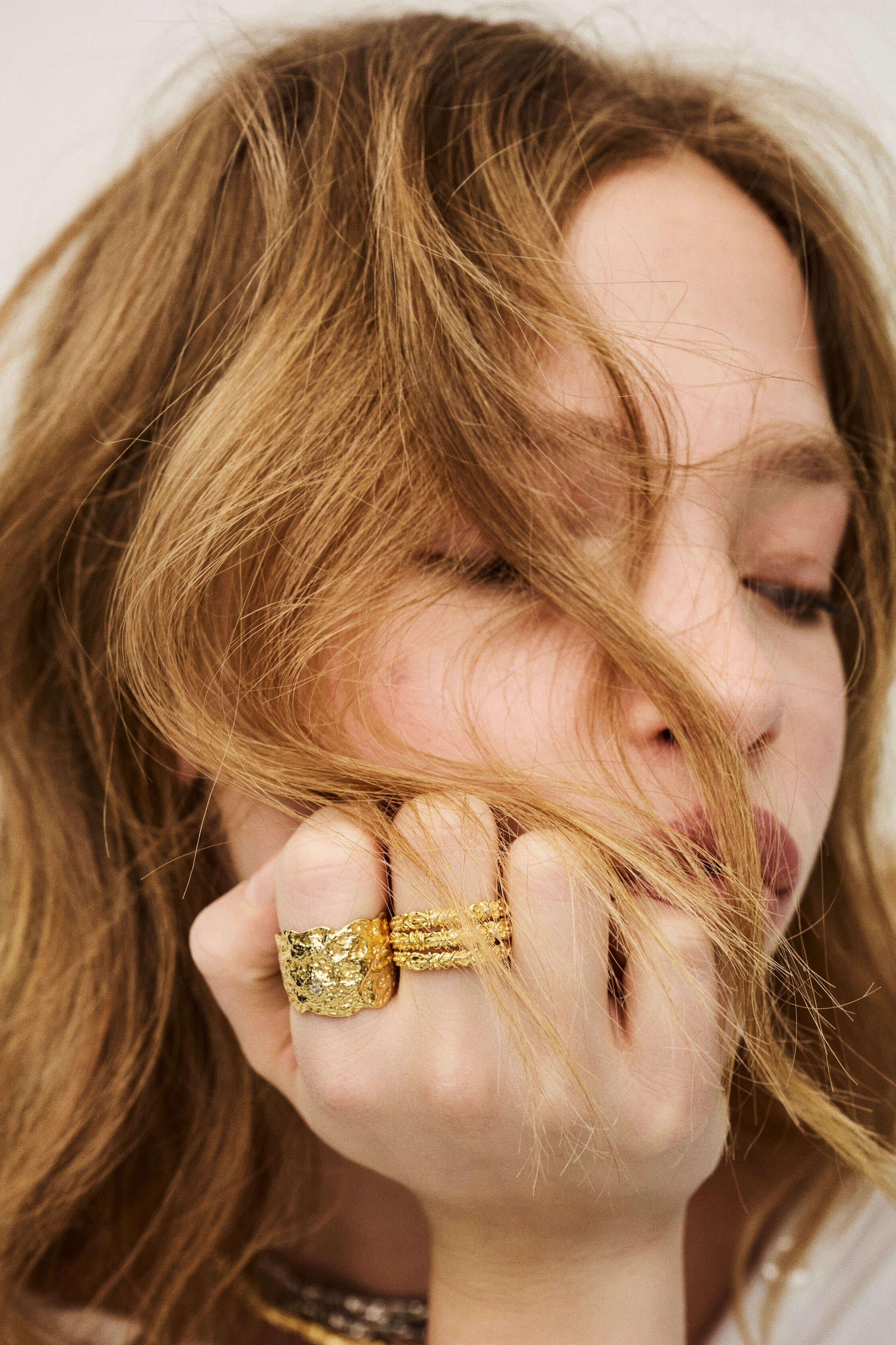 Zircon Ring Prince Gold | ba&sh Shoes & Accessories