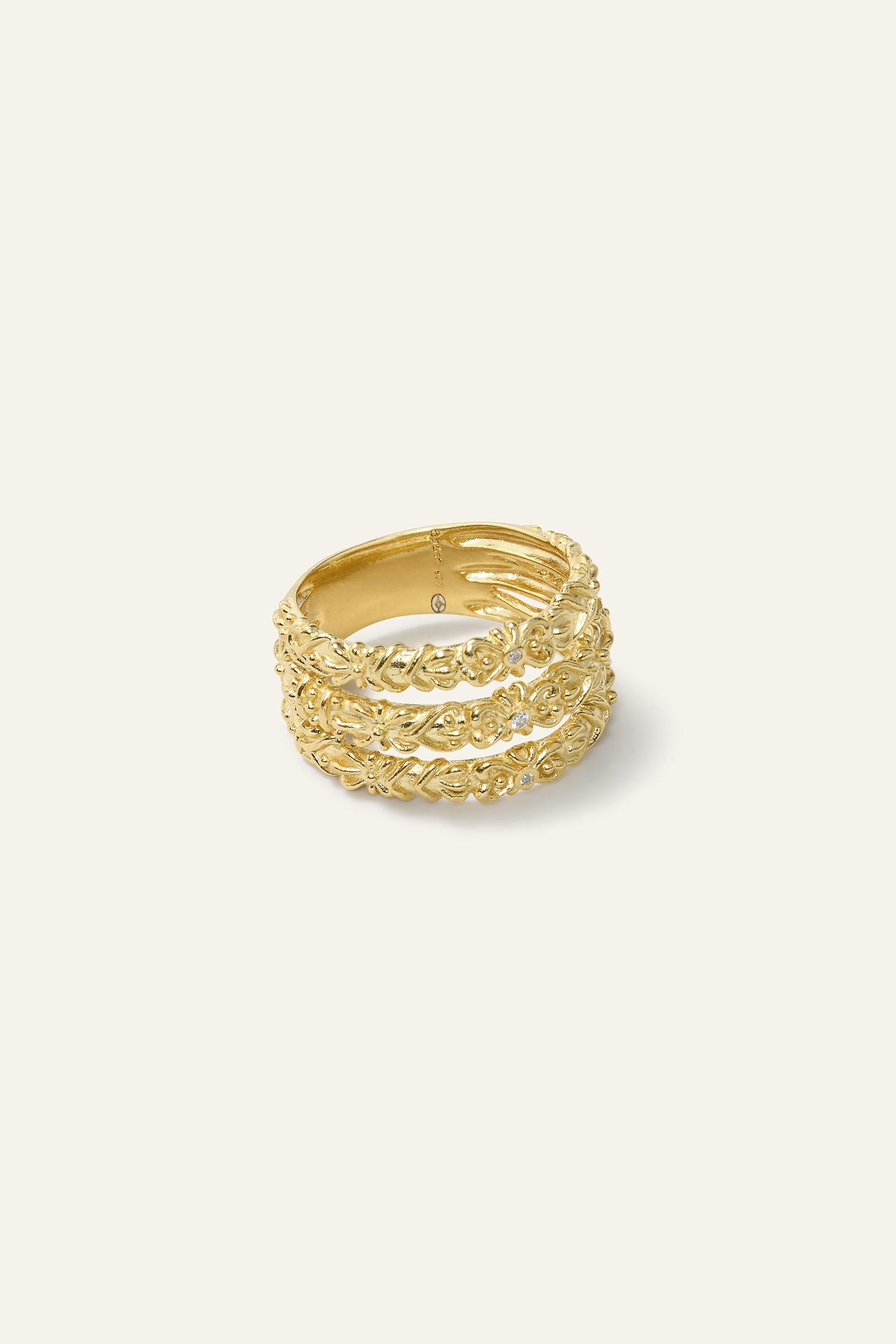 Zircon Ring Prince Gold | ba&sh Shoes & Accessories