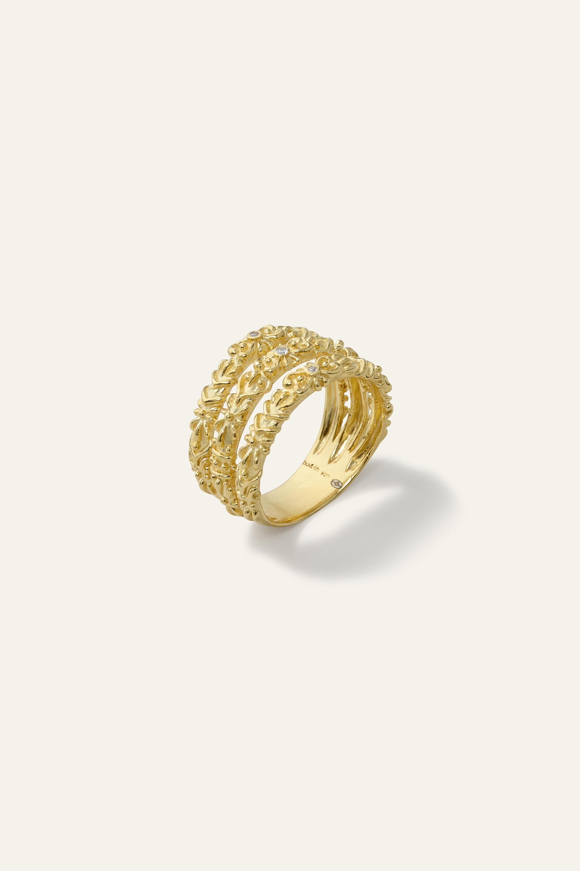 Zircon Ring Prince Gold | ba&sh Shoes & Accessories