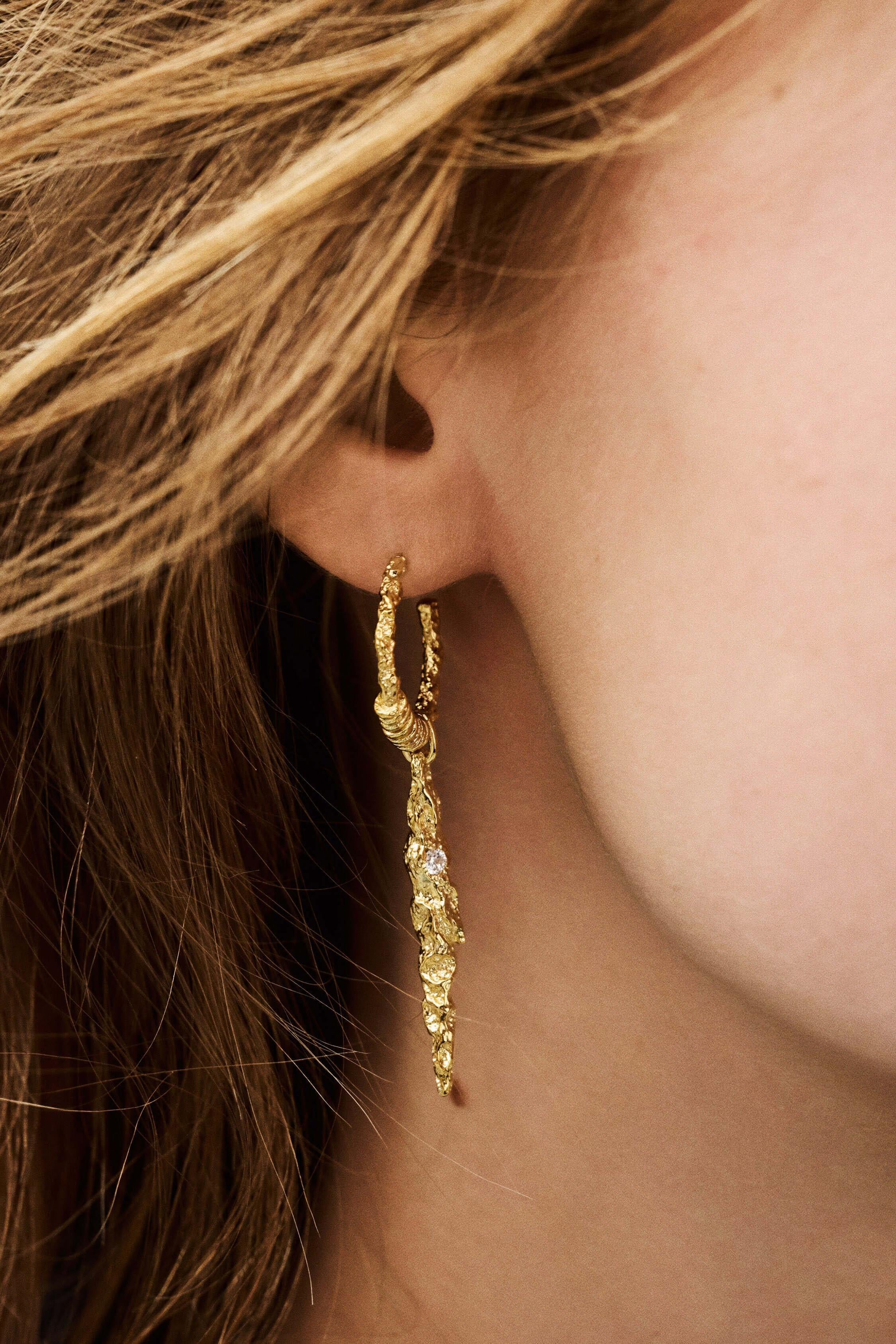 Zircon Earring Oudi Gold | ba&sh Shoes & Accessories