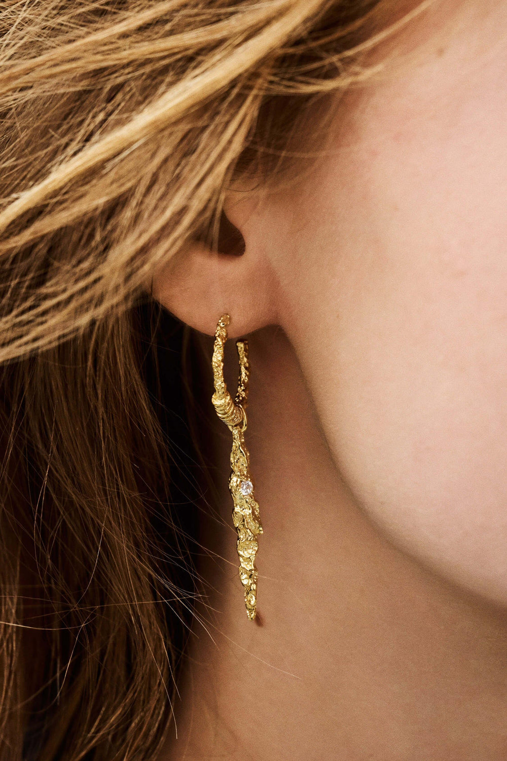 Zircon Earring Oudi Gold | ba&sh Shoes & Accessories