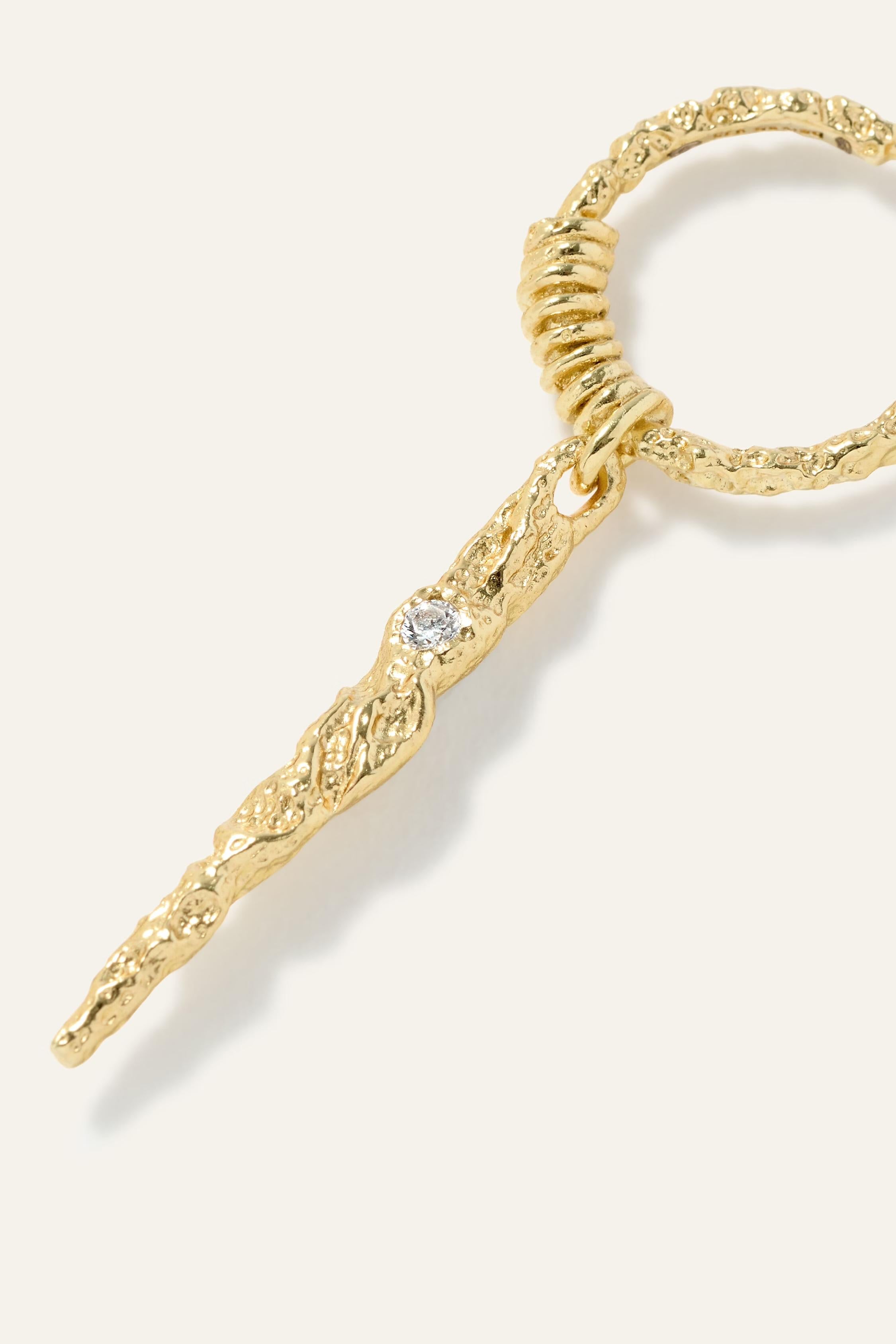 Zircon Earring Oudi Gold | ba&sh Shoes & Accessories