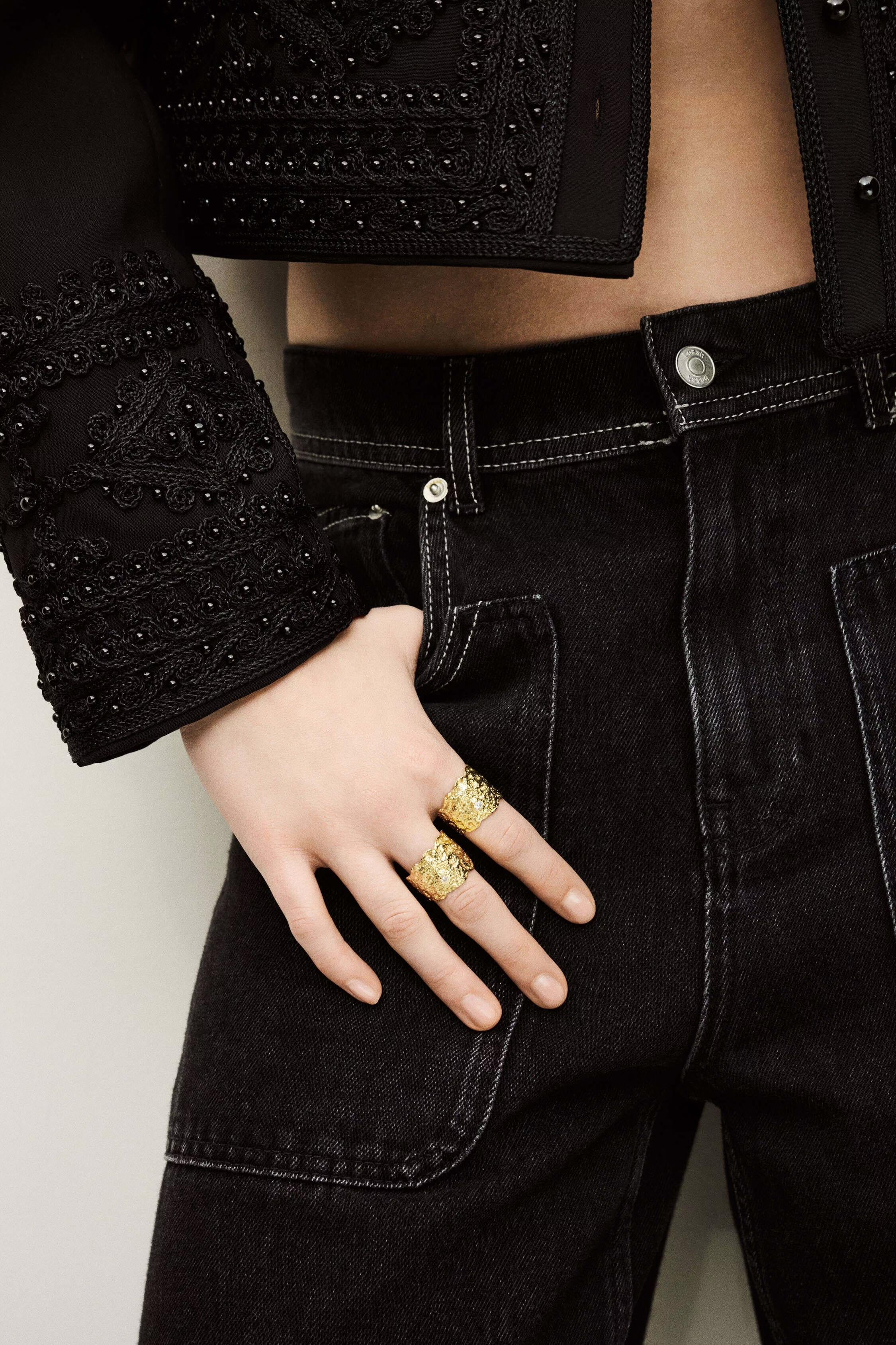 Zircon Ring Anae Gold | ba&sh Shoes & Accessories