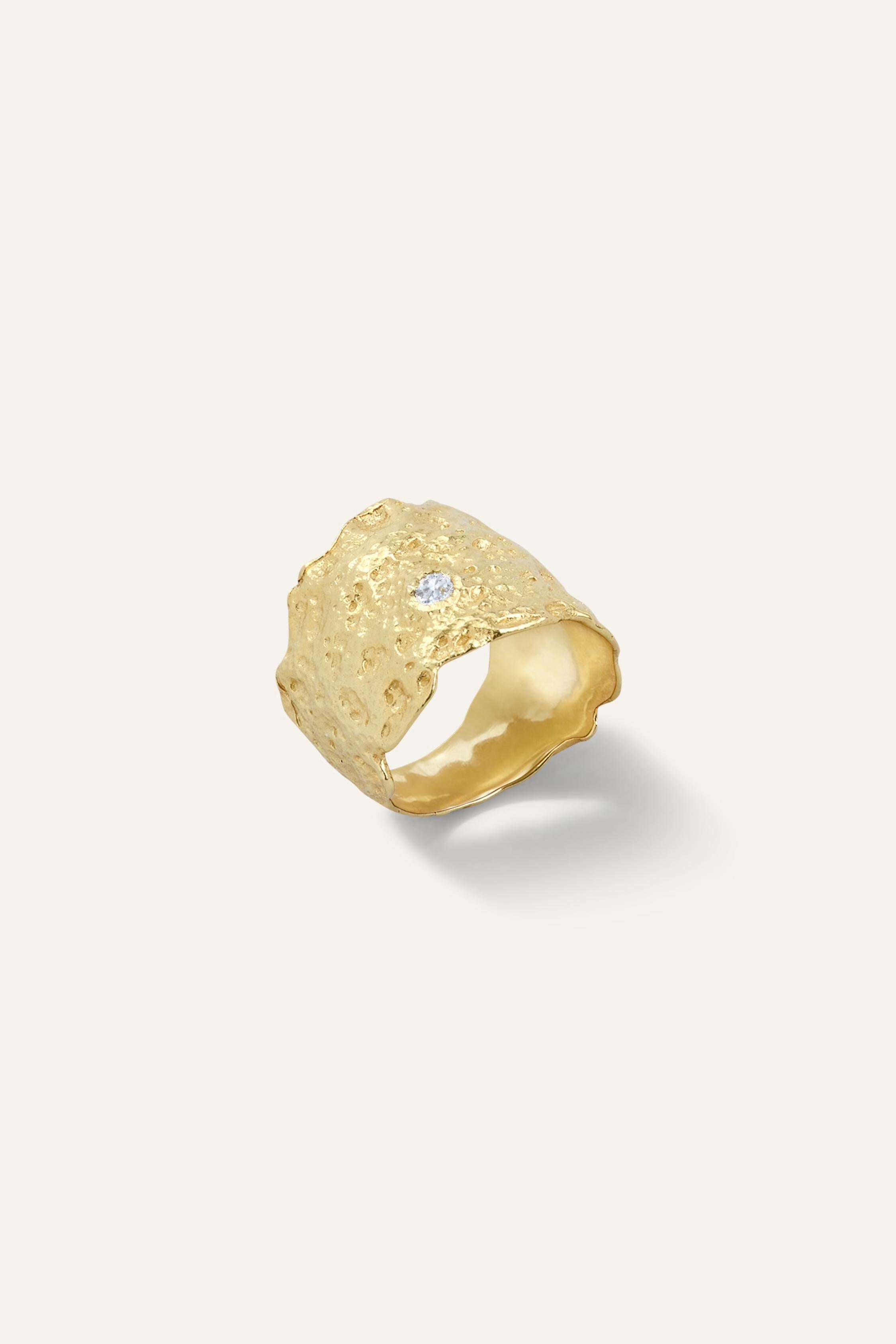 Zircon Ring Anae Gold | ba&sh Shoes & Accessories