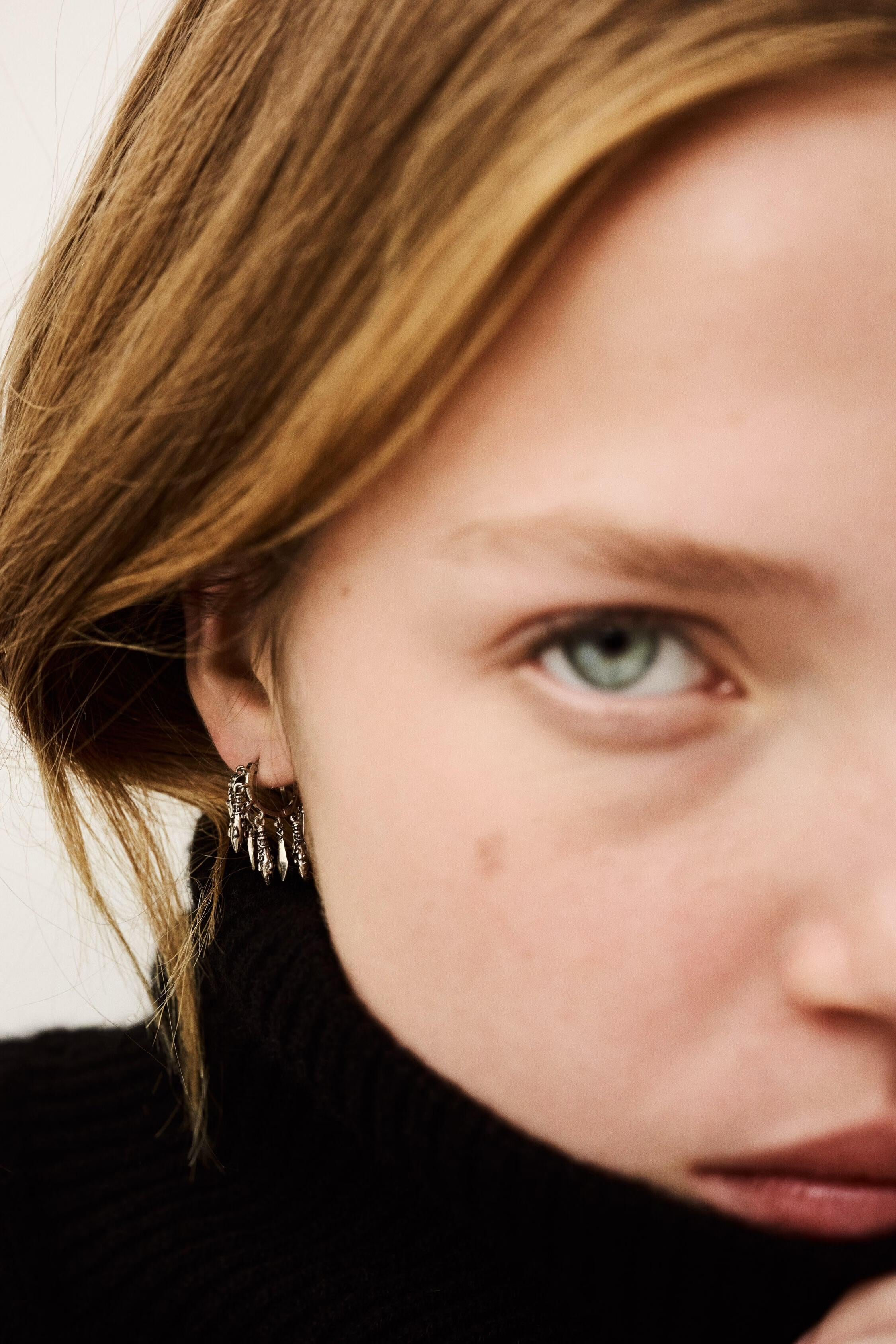 Hoop Earring Mina Gray | ba&sh Shoes & Accessories