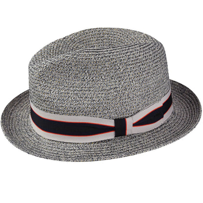 Bailey Hats Salem Fedora - Classic Toyo Braid with Striped Band