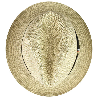 Bailey Hats Salem Fedora - Classic Toyo Braid with Striped Band