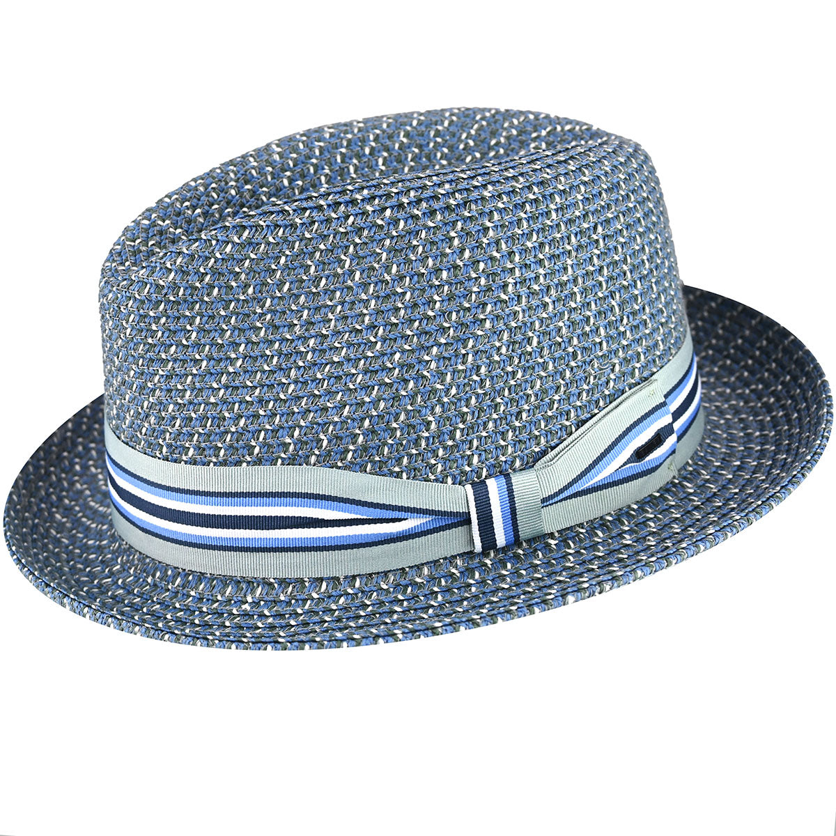 Bailey Hats Salem Fedora - Classic Toyo Braid with Striped Band